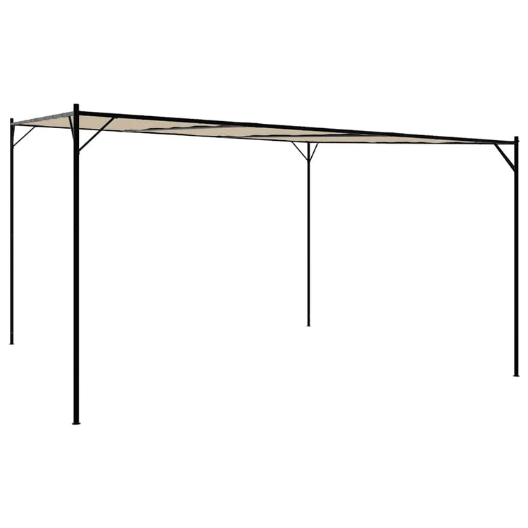 Vidaxl Arbor 4x4 m 180 g m² tissu et beige en acier