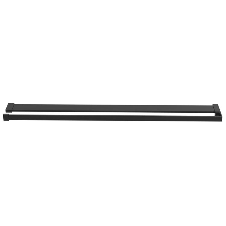 Mur vidaxl pour promenade - mur de douche 80 cm en aluminium noir
