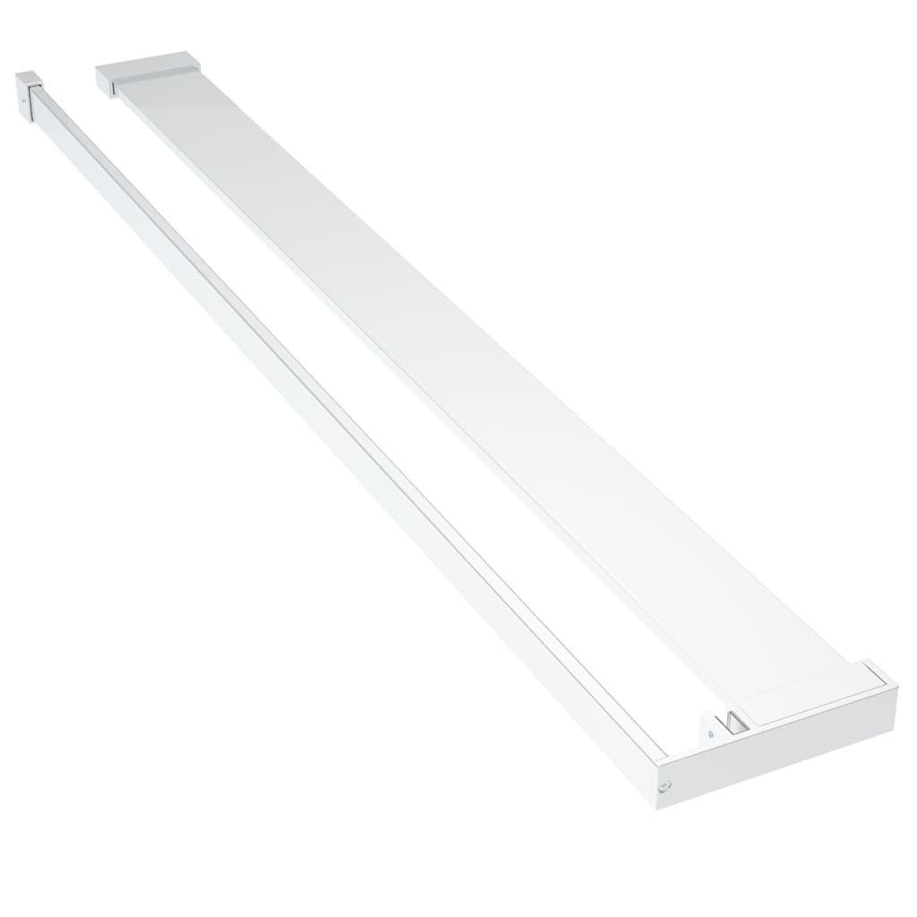 Vidaxl Walkschep pour Walk -in Mur de douche 90 cm en aluminium chrome -colored