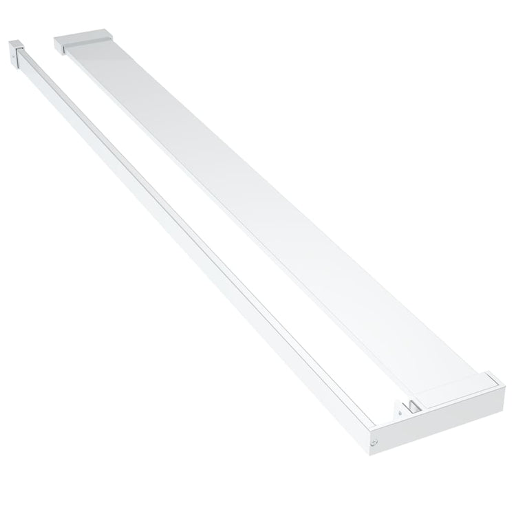 Vidaxl Walkschep pour Walk -in Mur de douche 90 cm en aluminium chrome -colored