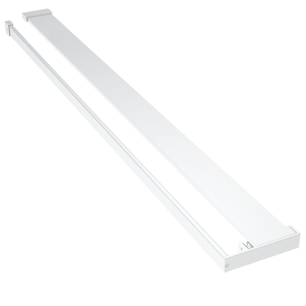 Vidaxl Walkschop pour la promenade -in Mur de douche 115 cm en aluminium chrome -colored