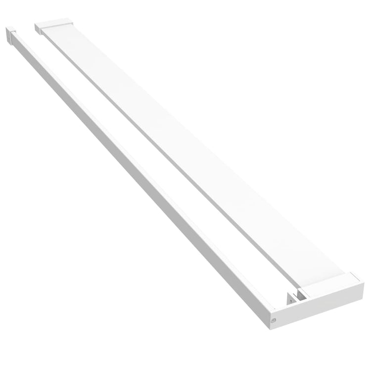 Vidaxl Walkschep pour la promenade -in Mur de douche 80 cm en aluminium blanc