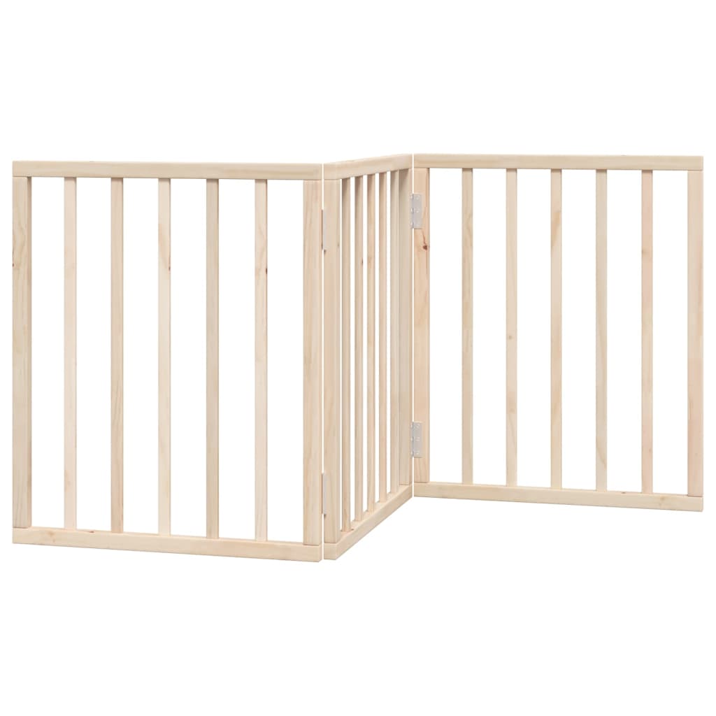 Vidaxx barrière pour chien pliable 3 panneaux 150 cm bois de peuplier