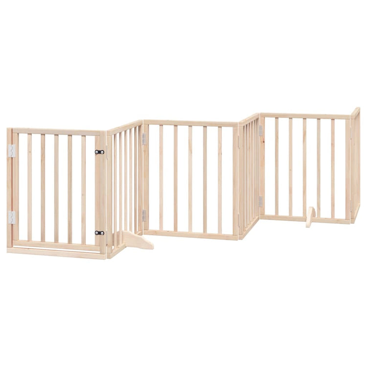 Vidaxxl barrière pour chien avec porte pliable 6 panneaux 300 cm bois de peuplier