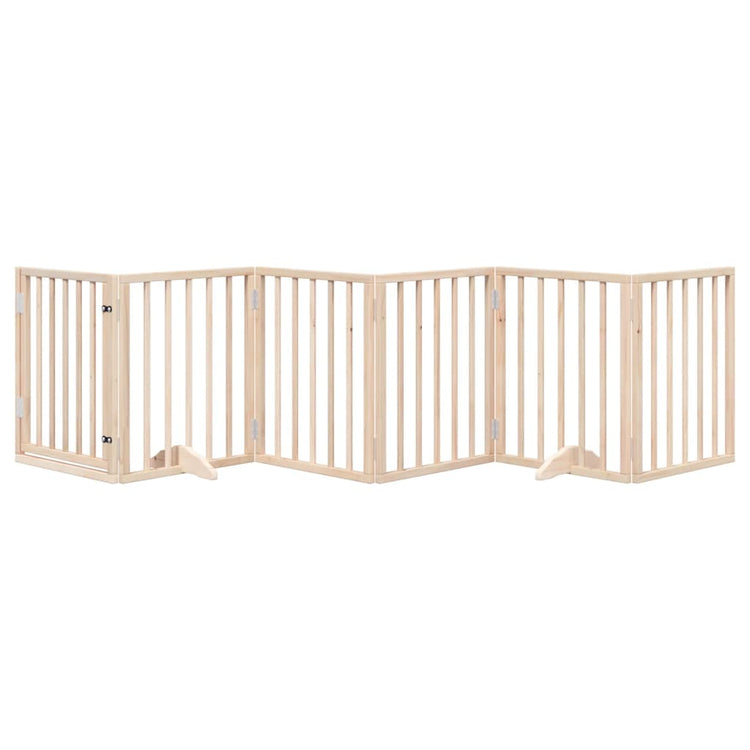 Vidaxxl barrière pour chien avec porte pliable 6 panneaux 300 cm bois de peuplier