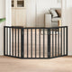 Vidaxx barrière pour chien pliable 3 panneaux 150 cm bois de peuplier noir