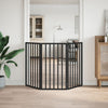 Vidaxx barrière pour chien pliable 3 panneaux 150 cm bois de peuplier noir