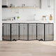 Vidaxx barrière pour chien pliable 6 panneaux 300 cm bois de peuplier noir