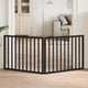 Vidaxl Dog Fence Bollpable 2 panneaux 160 cm populierhout noir
