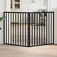 Vidaxl Dog Fence Bollpable 2 panneaux 160 cm populierhout noir