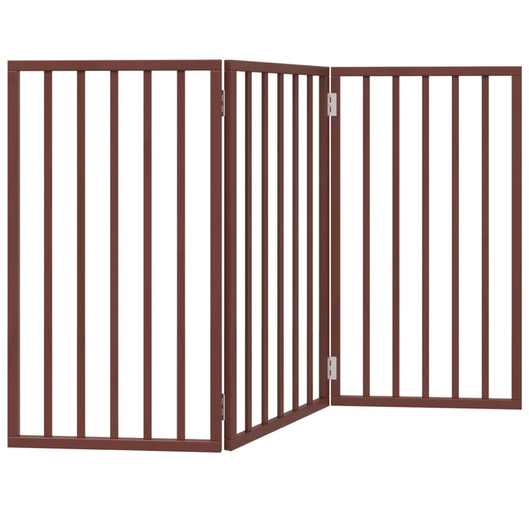 Vidaxl Dog Fence pliable 3 panneaux 150 cm Brow
