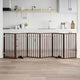 Vidaxl Dog Fence pliable 6 panneaux 300 cm Populier Brown