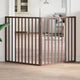 Vidaxl Dog Fence pliable 2 panneaux 160 cm Brown en bois de peuplier