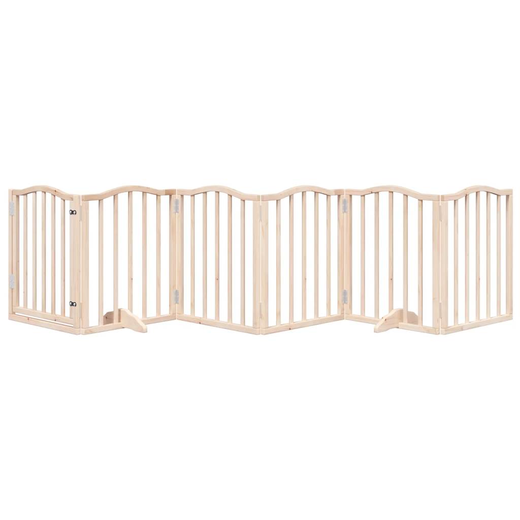 Vidaxx barrière pour chien pliable 6 panneaux 300 cm bois de peuplier
