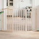 Vidaxl Dog Fence pliable 3 panneaux 150 cm Bois de peuplier
