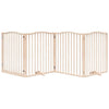 Vidaxx barrière pour chien pliable avec porte 4 panneaux 320 cm bois de peuplier