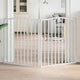 Vidaxl Dog Fence pliable 2 panneaux 160 cm Bois de peuplier blanc
