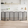 Vidaxx barrière pour chien pliable 6 panneaux 300 cm bois de peuplier noir
