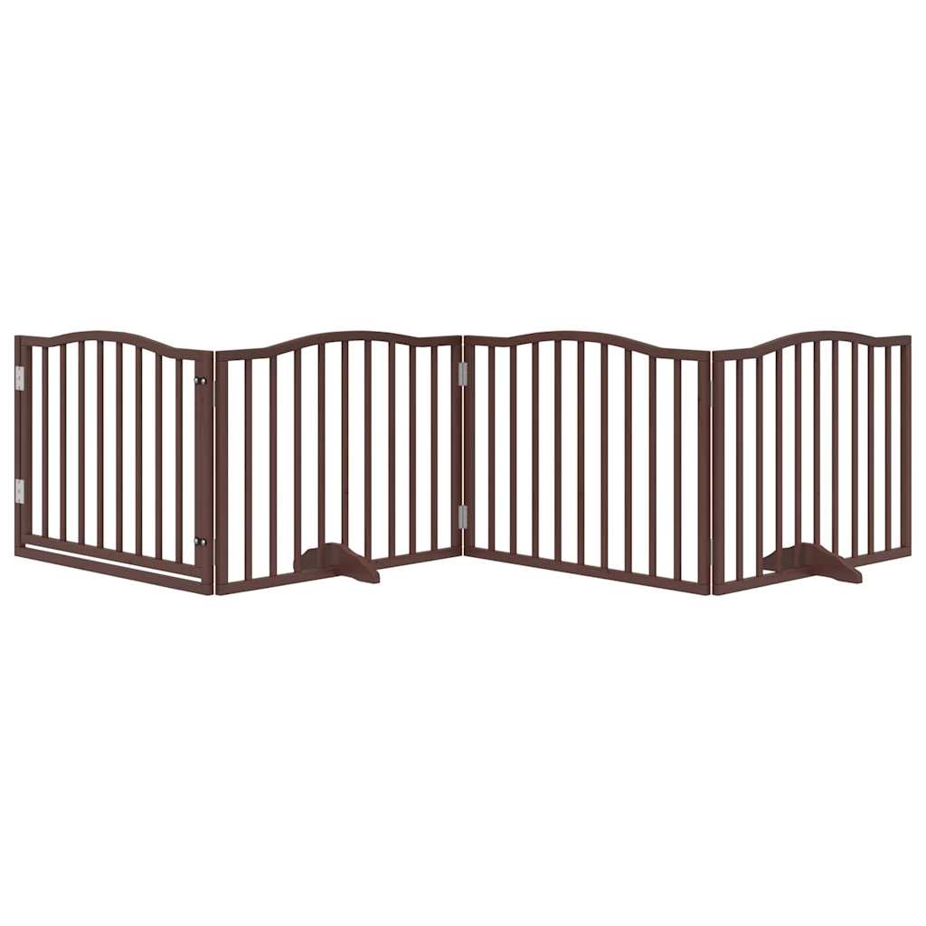 Fence de chien vidaxl pliant 4 panneaux
