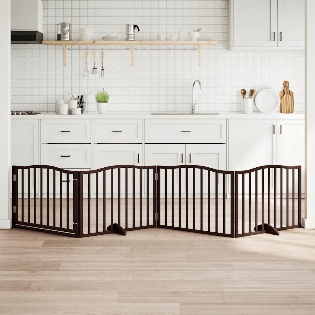 Fence de chien vidaxl pliant 4 panneaux