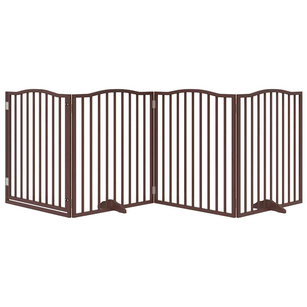 Fence de chien vidaxl pliant 4 panneaux