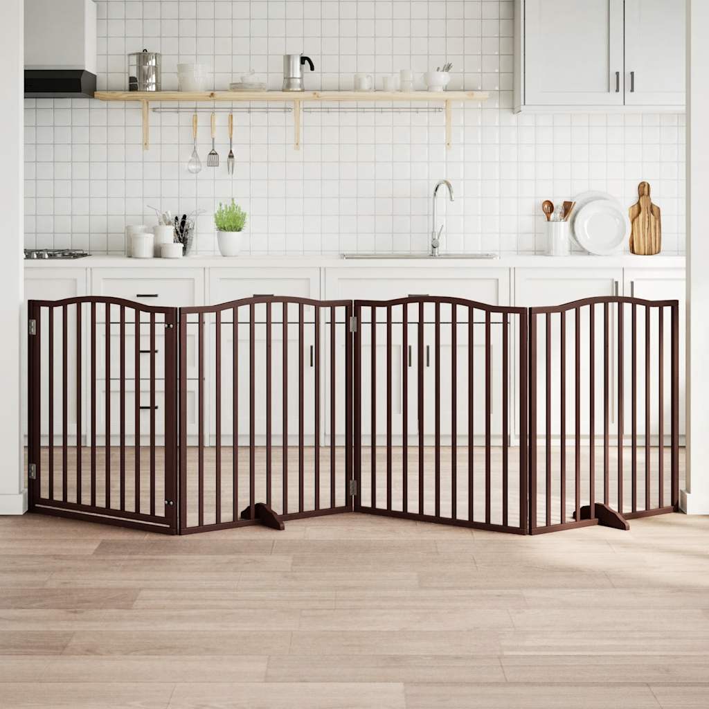 Fence de chien vidaxl pliant 4 panneaux