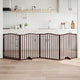 Fence de chien vidaxl pliant 4 panneaux