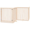 Vidaxx barrière pour chien pliable avec porte 4 panneaux 320 cm bois de peuplier