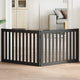 Vidaxl Dog Fence Bollpable 2 panneaux 160 cm populierhout noir