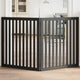 Vidaxl Dog Fence Bollpable 2 panneaux 160 cm populierhout noir