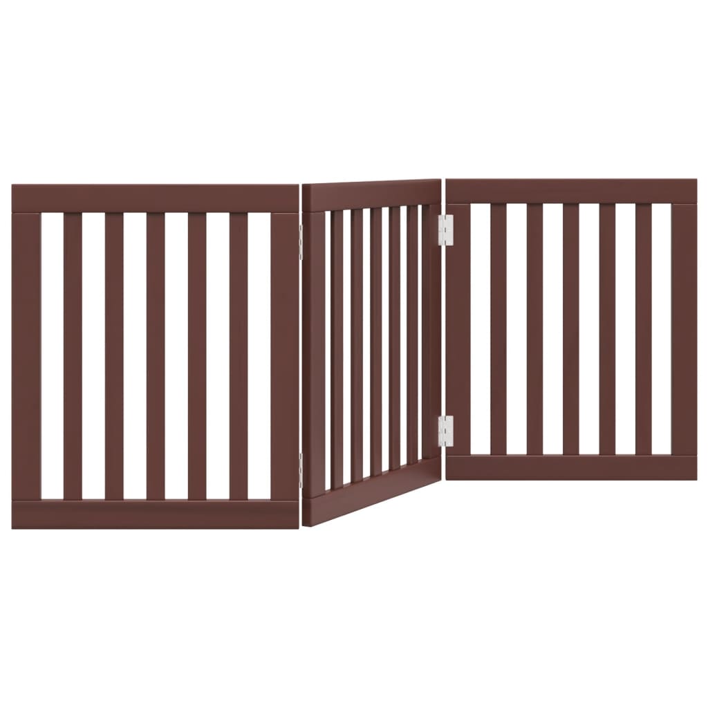 Vidaxl Dog Fence pliable 3 panneaux 150 cm Brow