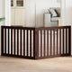 Vidaxl Dog Fence pliable 2 panneaux 160 cm Brown en bois de peuplier