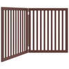 Vidaxl Dog Fence pliable 2 panneaux 160 cm Brown en bois de peuplier