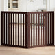 Vidaxl Dog Fence pliable 2 panneaux 160 cm Brown en bois de peuplier