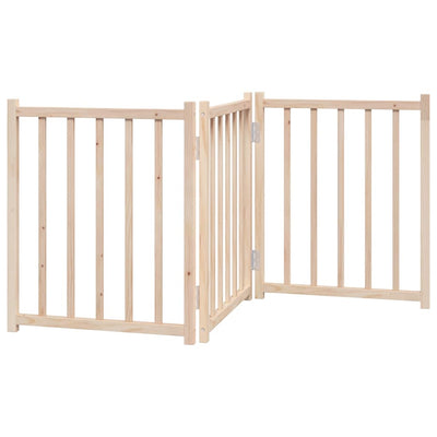 Vidaxl barrière pour chien pliable 3 panneaux 150 cm bois de pin massif
