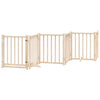 Vidaxx barrière pour chien pliable avec porte 6 panneaux 300cm bois de pin massif