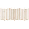 Vidaxl Dog Fence pliable avec porte 6 panneaux 300 cm Pinwood solide