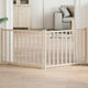 Vidaxl Dog Fence pliable 2 panneaux 160 cm Solid Pinewood