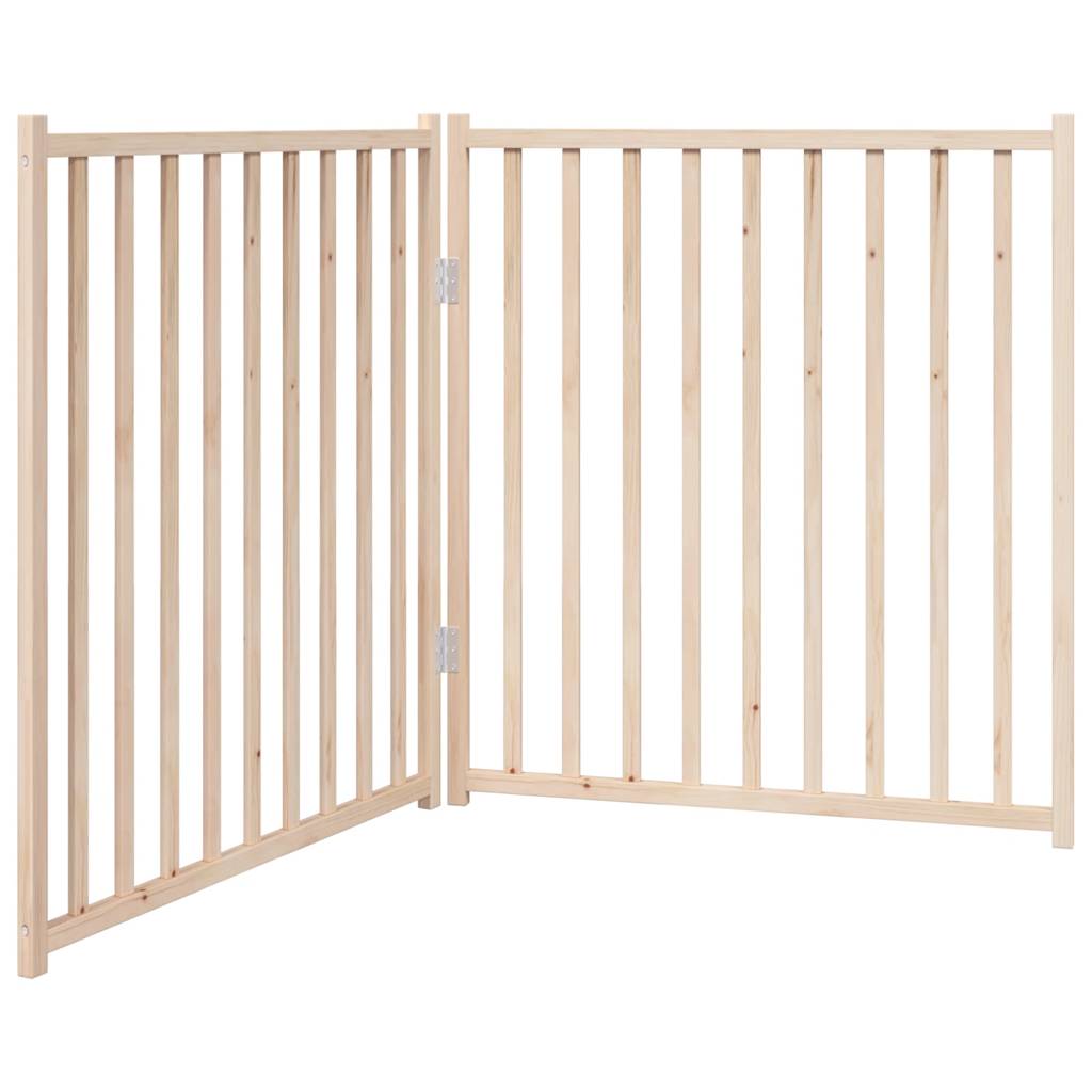 Vidaxl barrière pour chien pliable 2 panneaux 160 cm bois de pin massif