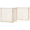 Fence de chien Vidaxl pliable avec des panneaux de porte 4 320 cm Solid Pinewood