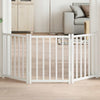 Fence de chien vidaxl pliant 3 panneaux 150 cm Pine solide blanc