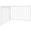 Fence de chien vidaxl pliant 2 panneaux 160 cm Pine solide blanc