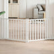 Fence de chien vidaxl pliant 2 panneaux 160 cm Pine solide blanc