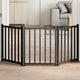 Vidaxl barrière pour chien pliable 3 panneaux 150 cm bois de pin massif noir