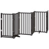 Vidaxl barrière pour chien pliable 6 panneaux 300 cm bois de pin massif noir