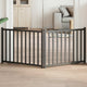 Vidaxl Dog Fence pliable 2 panneaux 160 cm Pine solide noir