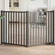 Vidaxl Dog Fence pliable 2 panneaux 160 cm Pine solide noir
