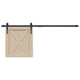 Ensemble de suspension Vidaxl pour Mini-Skiver Porte 122 cm en acier en carbone noir