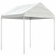 Arbor Vidaxl avec toit 2.28x2.23x2.69 m Blanc en polyéthylène
