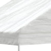 Arbor Vidaxl avec toit 2.28x2.23x2.69 m Blanc en polyéthylène